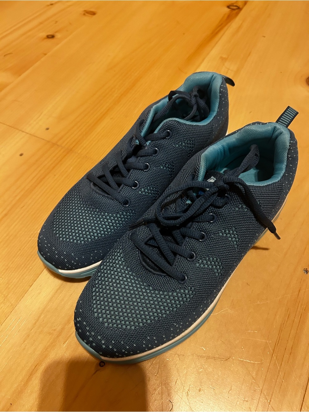 Women’s STQ Air  Navy Blue Knit Athletic Sneakers 8.5